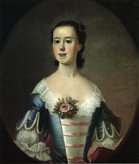 Jeremiah Theus Portrait of Mrs